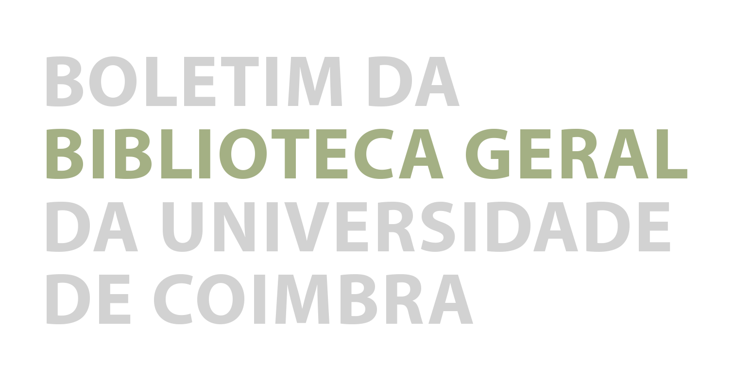 Boletim da Biblioteca da Universidade de Coimbra